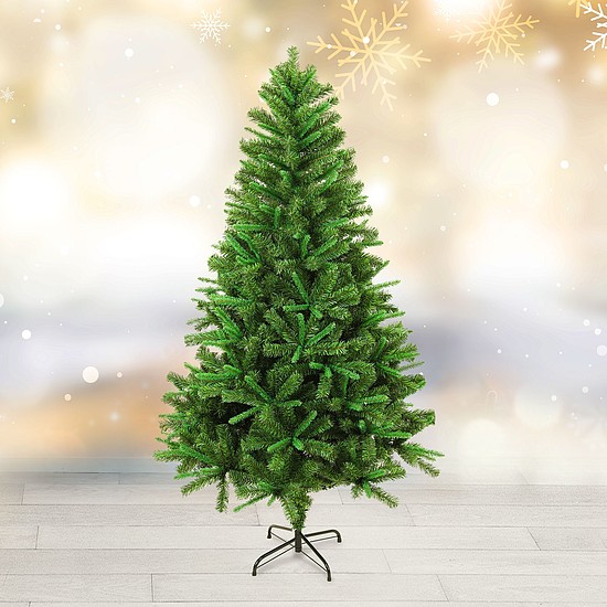 Műfenyő - 210 cm - 3D lucfenyő - kétszínű - PVC (56485D)