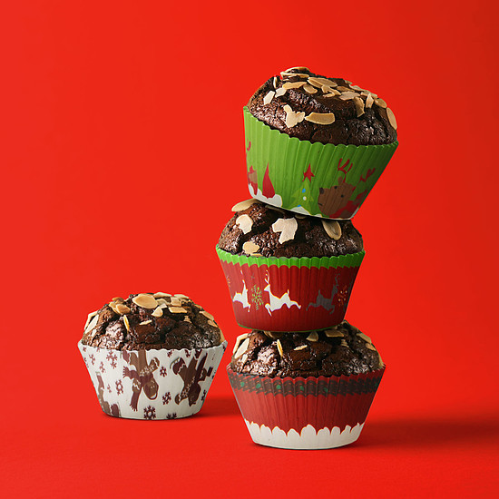 Muffin papír szett - karácsonyi - 100 db / csomag (57168X)