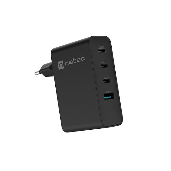 Natec Ribera 1xUSB-A 3xUSB-C 100W fali töltő fekete (NUC-2234)