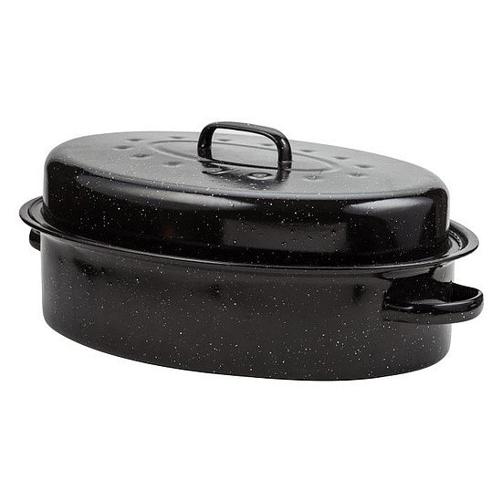 Nava 10-053-001 ovális zománcozott kacsasütő, 42 cm