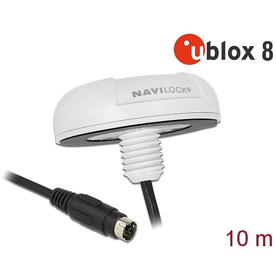 Navilock GNSS BEIDOU GALILEO GLONASS GPS NL-8222MP u-blox 8 seriell MD6 PPS roof mount Marine 10,00 (62530)