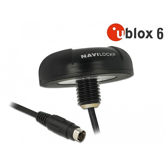 Navilock GNSS GPS NL-6004P u-blox NEO-6P Seriell MD6 roof mount 5,00 m Navilock (62447)