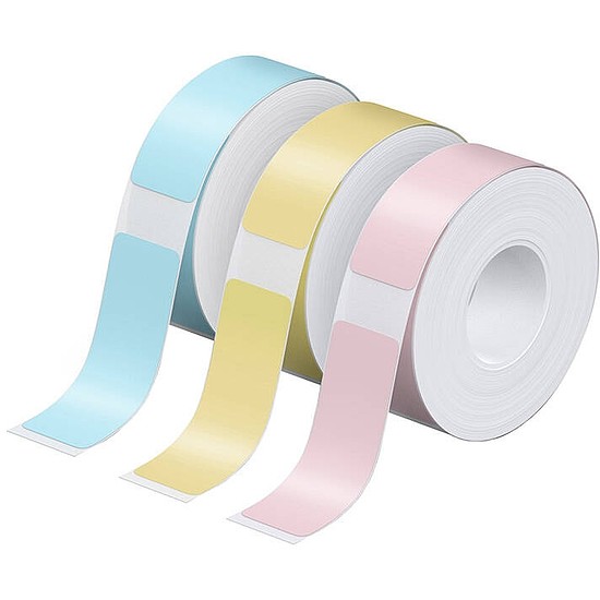 Nelko termikus címke P21 címkenyomtatóhoz kék/sárga/rózsaszín, 12*40 mm. (Half 12*40Colour)