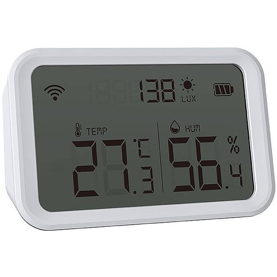 NEO NAS-TH02W hőmérséklet és páratartalom érzékelő kijelzővel, WiFi TUYA