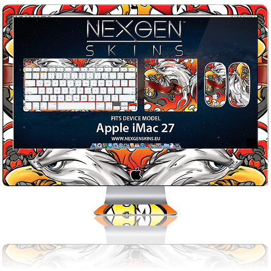 Nexgen Skins 3D hatással iMac 27"-hez Iron Eagle 3D (IMAC270009)