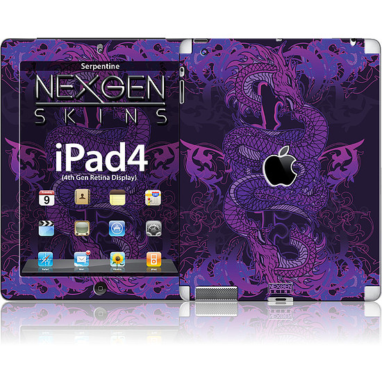Nexgen Skins 3D hatással iPad 2/3/4 Serpentine 3D készülékhez (IPAD40015)