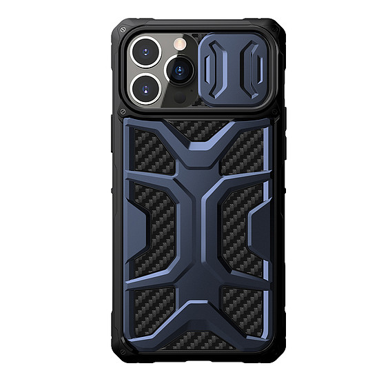 Nillkin Adventruer Case tok iPhone 13 Pro Max készülékhez páncélozott borítás kék kameraborítással