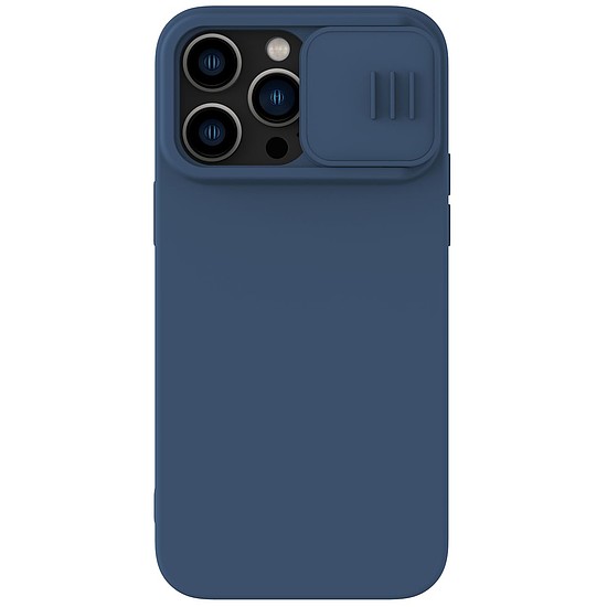 Nillkin CamShield mágneses szilikon tok iPhone 14 Pro Max mágneses MagSafe borítás kék kamerafedéllel