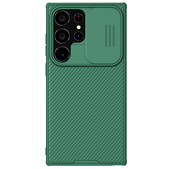 Nillkin CamShield Pro páncélozott tok kameravédővel Samsung Galaxy S24 Ultra készülékhez - zöld