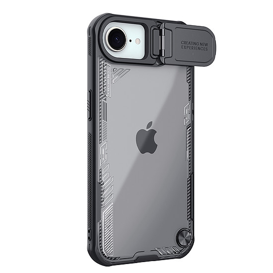 Nillkin Iceblade Prop tok lencsevédővel és állvánnyal iPhone 16e-hez - fekete