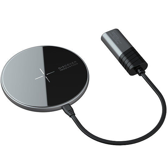 Nillkin MagSlim Qi vezeték nélküli töltő 10 W iPhone-hoz, MagSafe fekete kompatibilis
