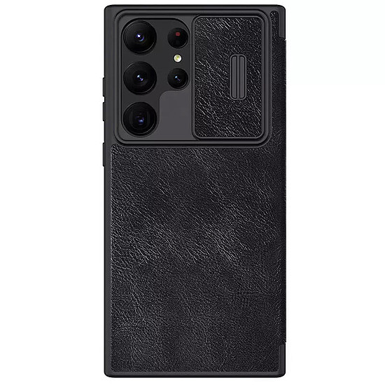 Nillkin - Qin bőr PRO tok - Samsung Galaxy S23 Ultra - fekete (KF2311659)
