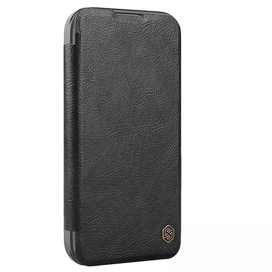 Nillkin - Qin Prop bőrtok - iPhone 16 - fekete (KF2334087)