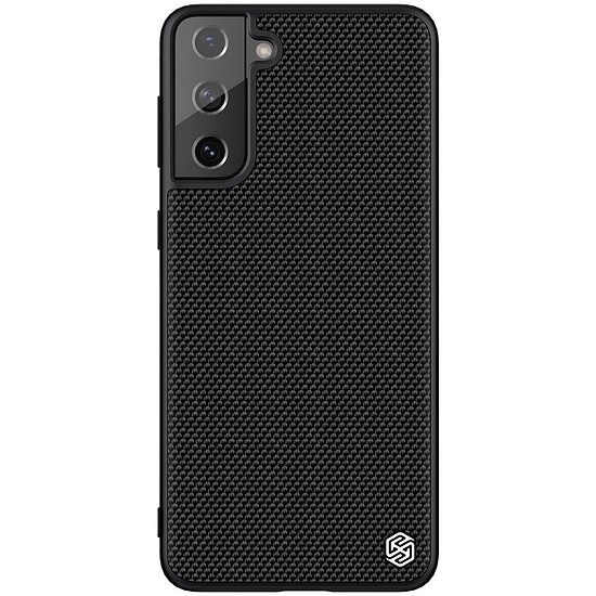 Nillkin Textured Case robusztus burkolat gél kerettel és nylon hátul Samsung Galaxy S21+ 5G fekete