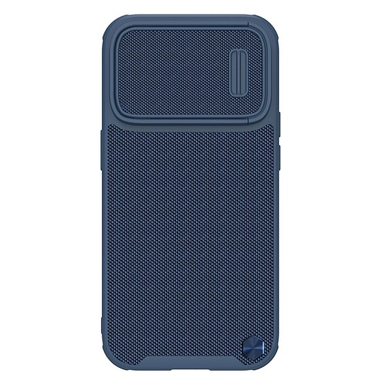 Nillkin Textured S Case iPhone 14 Pro Max páncélozott tok, kék kameraburkolattal