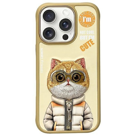 Nimmy Cool&amp;Cute 2.0 macskás tok iPhone 16 Pro Maxhoz - zöld