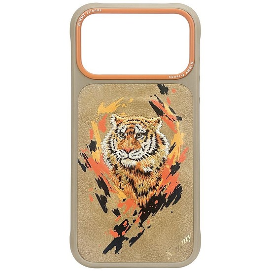 Nimmy Tiger MagSafe tok iPhone 17 Pro Maxhoz - világosbarna