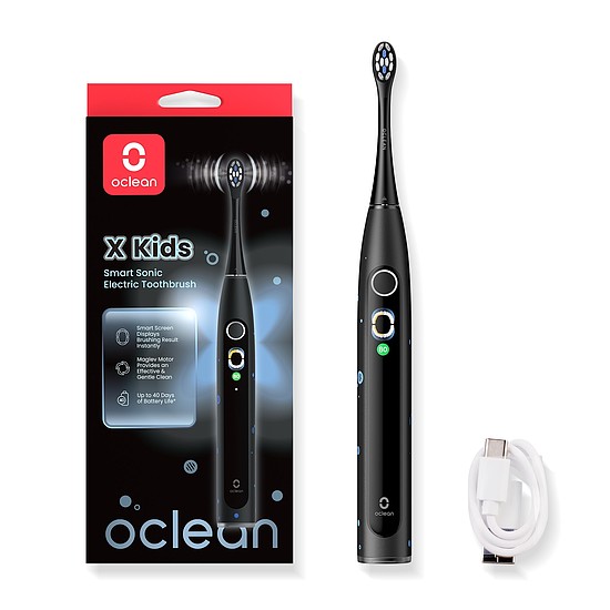 Oclean X Kids Black elektromos fogkefe