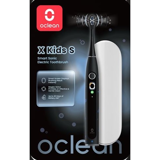 Oclean X Kids S Black elektromos fogkefe Szett