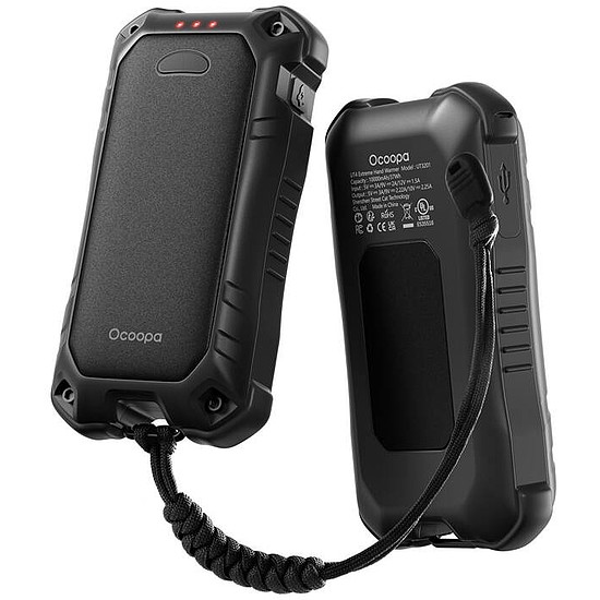 Ocoopa UT4 Extreme 2x5000 mAh kézmelegítő powerbank funkcióval, USB-C, fekete (UT3201)