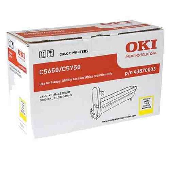 Oki C5650 drum eredeti Yellow 20K 43870005