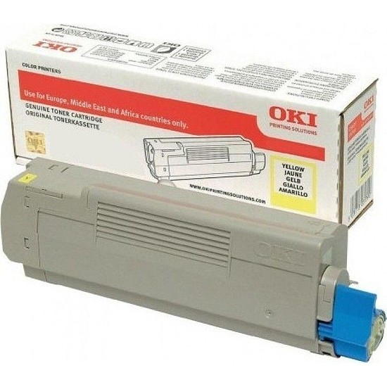 Oki C612 lézertoner eredeti Yellow 6K 46507505