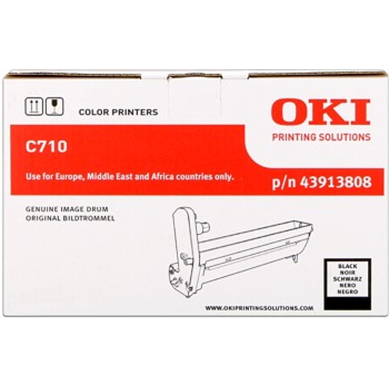 Oki C710 drum eredeti Black 20K 43913808
