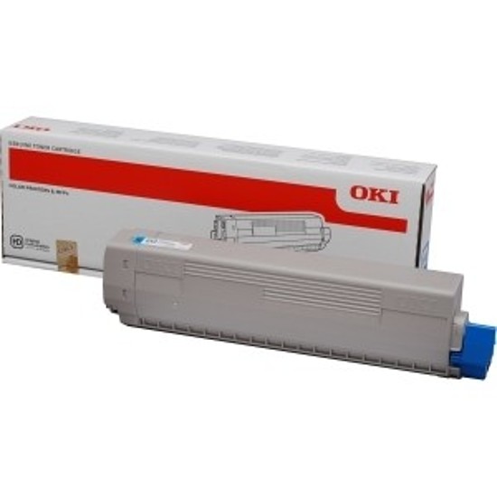 Oki C822 lézertoner eredeti Cyan 7,3K 44844615