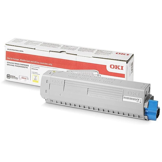 Oki C824 C834 C844 lézertoner eredeti Yellow 5K 47095701