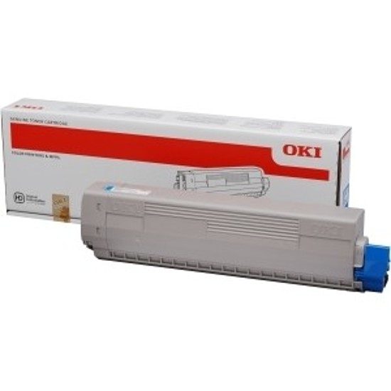 Oki C831 C841 lézertoner eredeti Cyan 10K 44844507