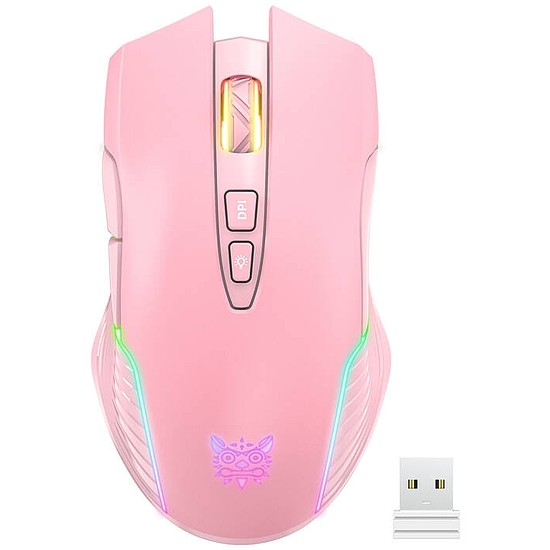 ONIKUMA CW905 rózsaszín 2.4G vezeték nélküli játék egér (CW905 2.4G pink)