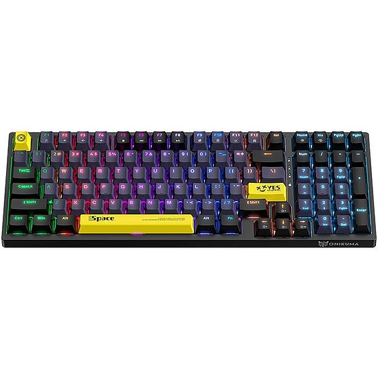 ONIKUMA G38 98 gombok USB vezetékes mechanikus billentyűzet (ANGOL) fekete (G38 Black)