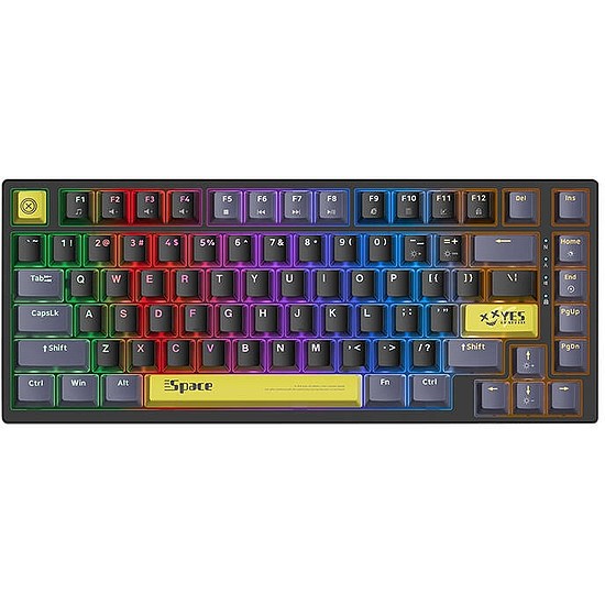 ONIKUMA G52 82 gombos USB vezetékes mechanikus billentyűzet (ANGOL) (G52 Wired Black)