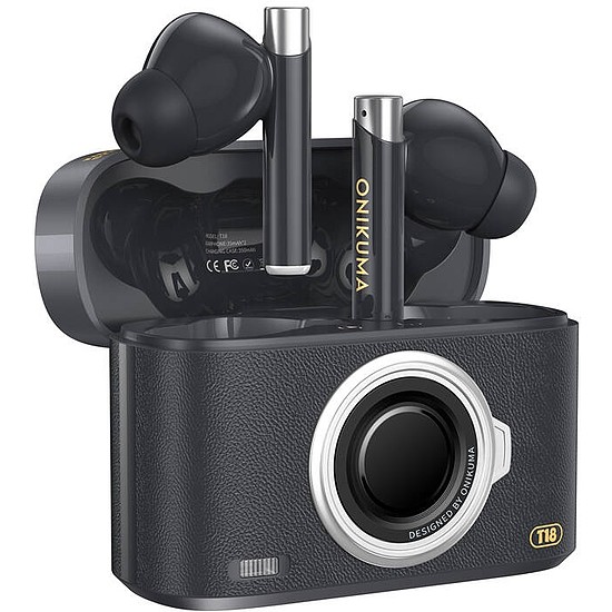 ONIKUMA T18 fülhallgató fekete (T18 black)