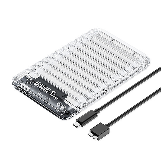 Orico 2139U3-V1 2,5"-os HDD/SSD USB Micro-B 5Gb/s merevlemez - átlátszó