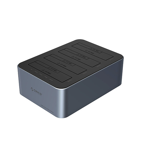 Orico 6646C3-C 4 meghajtós dokkolóállomás offline klónozási funkcióval 2,5"/3,5" SATA HDD/SSD - szürke