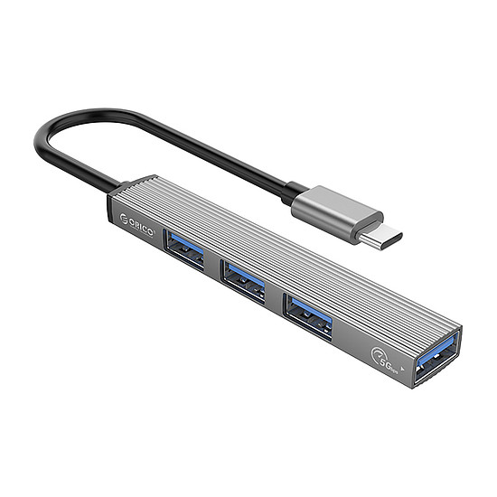Orico AH-13 USB-C Hub Dokkolóállomás 1x USB-A 3.0 + 3x USB-A 2.0 - Szürke