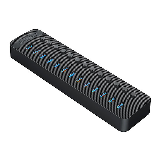 Orico CT2U3-13AB 13x USB-A 3.0 Hub kapcsolókkal - fekete