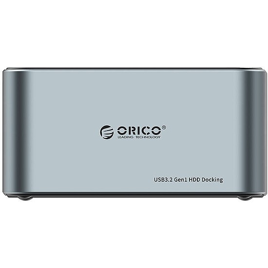 Orico dokkoló állomás 2,5" / 3,5" HDD / SSD, 5Gbps, USB-C-től USB-C/A-hoz klónozási funkcióval fekete (6656C3-C-EU-GY-BP-IP)