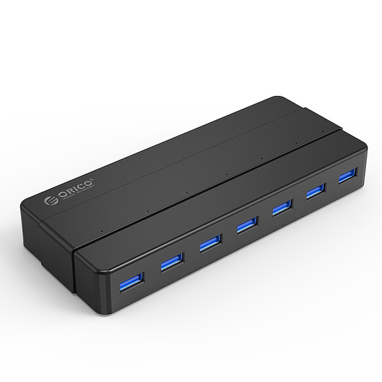 Orico H7928-U3-V1 elosztó 7x USB-A 3.0 - fekete