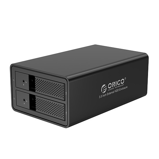 Orico külső ház 2 HDD-hez 3.5 USB 3.0 B (9528U3-EU-BK-BP)