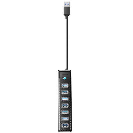 Orico PW7U USB-7x USB 3.0 hub adapter fekete (PW7U-U3-10-BK-EP-IP)