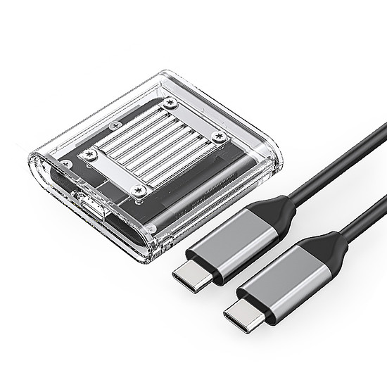 Orico TC20-M2-10G M.2 NVME USB-C 3.2 lemezkeret - átlátszó