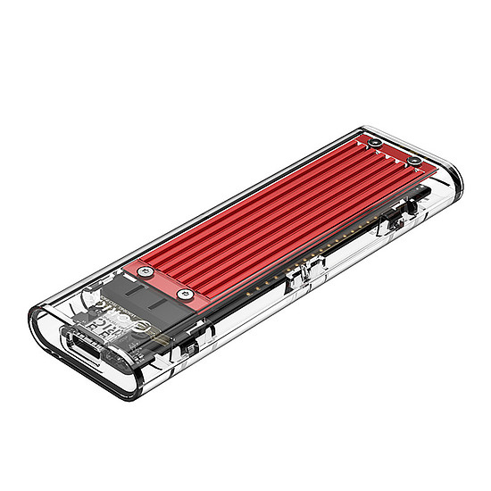 Orico TCM2-C3 M.2 NVME - USB-C 10Gb/s merevlemez - piros