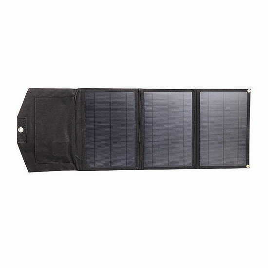 Összecsukható napelemes töltő XO XRYG-280-3 21W 2xUSB, fekete (XRYG-280-3)