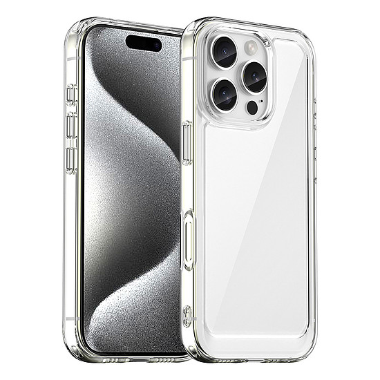 Outer Space tok iPhone 16e-hez, rugalmas kerettel - átlátszó