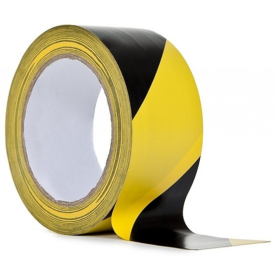 Padlójelölő szalag 50 mm x 33 fm sárga-fekete