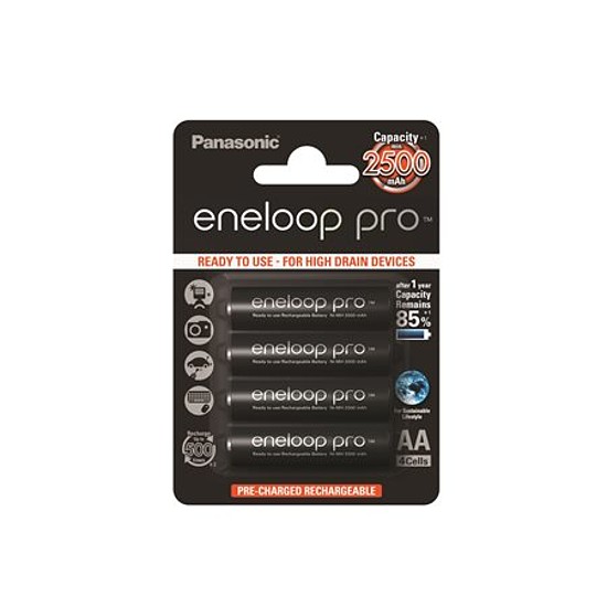 Panasonic Eneloop ceruza akku 2500 mAh AA 1,2V 4 db/bliszter HR6 BK3HCDE4BE