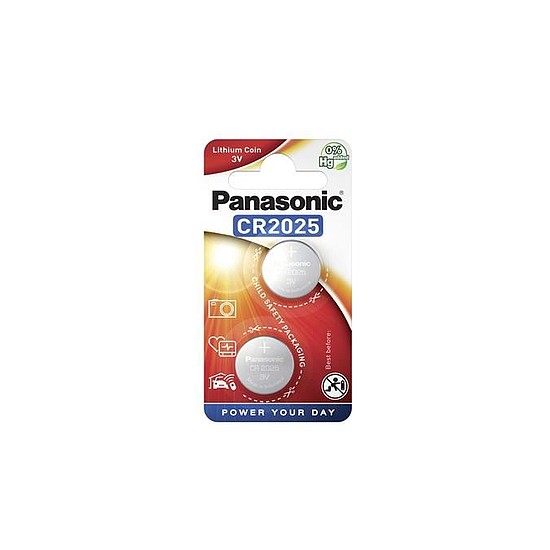 Panasonic lítium gombelem 3V CR2025 2 db/blliszter CR2025/2B