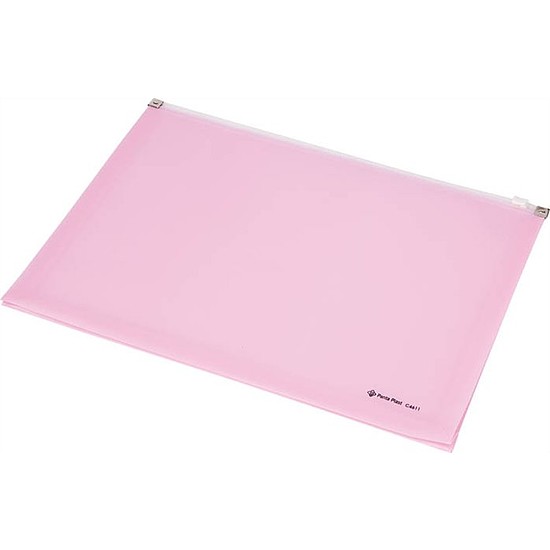 Panta Plast zárható tasak A4 PP zippzáras pasztell rózsaszín